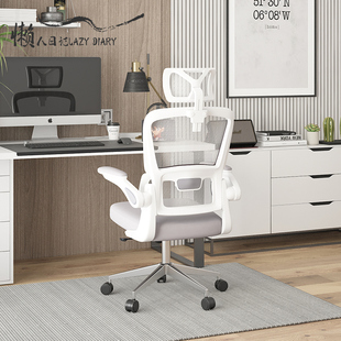 懒人日记人体工学电脑椅家用舒适学生椅透气靠背简约办公椅子护腰