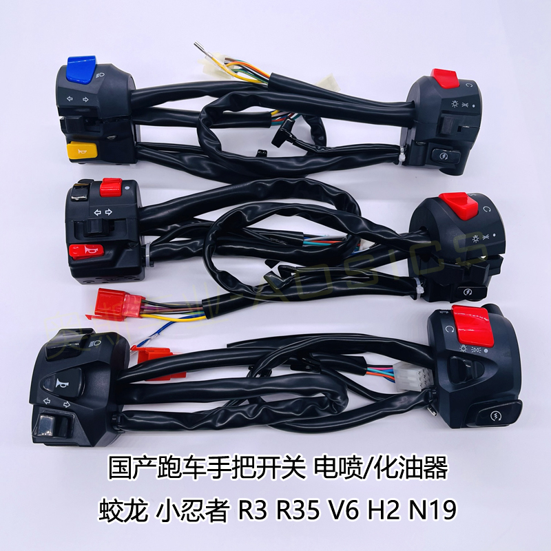 国产小忍者机车开关总成R3R35V6H2蛟龙400/200喇叭客厅灯双闪N19