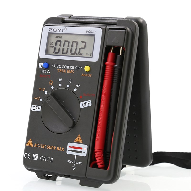众仪电工防烧数字智能万用表VC921高精度数显多用袖珍迷你万能表