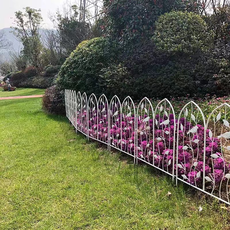 复古做旧铁艺围栏庭院小鸟藤蔓隔断栅栏爬藤户外花园装饰组合篱笆