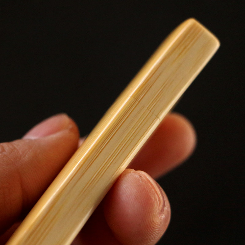 精品纯手工精磨天然十几年老玉竹牙签盒一体拔口便携式牙签罐竹盒