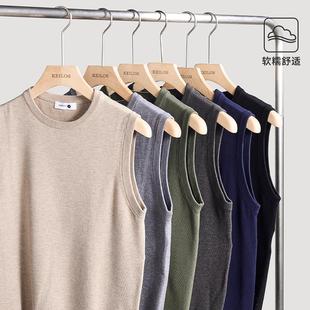 毛衣背心男士针织马甲男款秋冬季无袖修身打底衫线衣内搭配衬衫男