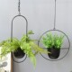铁艺架子空中吊挂吊兰盆多肉挂式 北欧花盆装 饰黑色创意北欧悬挂式