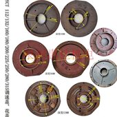 托Y盖CT16盖2后280 磁花端电配件调速电机发电机测速前13盖020