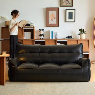 榻榻米布艺沙发古风双三人中小卧室沙发懒人沙发四客厅家用小户型