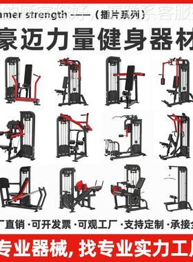 豪迈马健身器材深高位拉悍飞鸟插片训练器下健身房力量26490器蹲