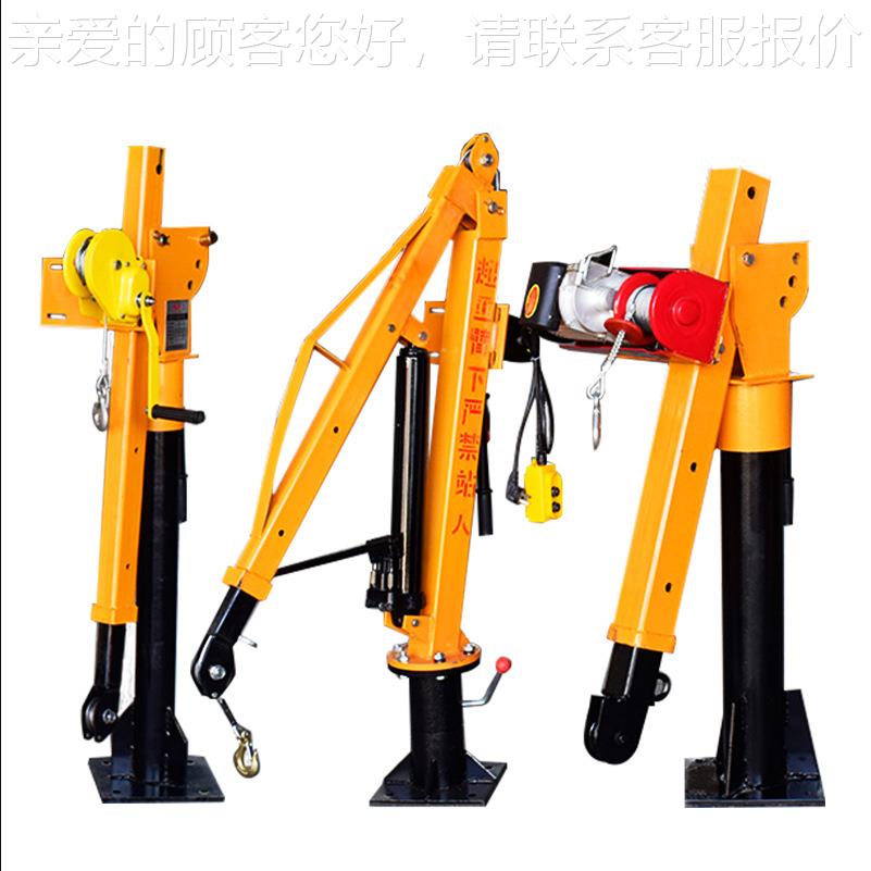 随吊 吊皮重车卡货车随车500kg(小吊机车载起机12v24v悬臂液压车