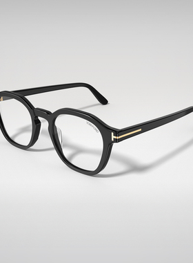 TOM FORD眼镜架 圆形复古近视眼镜框 FT6013-K-B