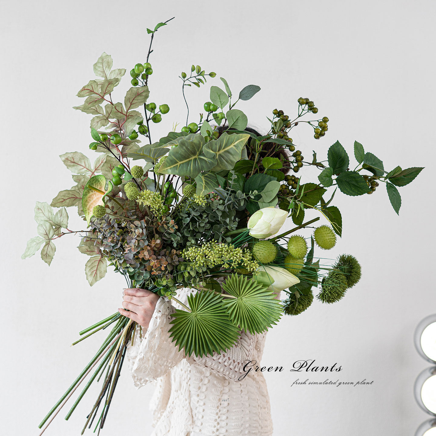 高级感绿植造景DIY花材仿真花假花装饰网红背景墙软装植物景观花