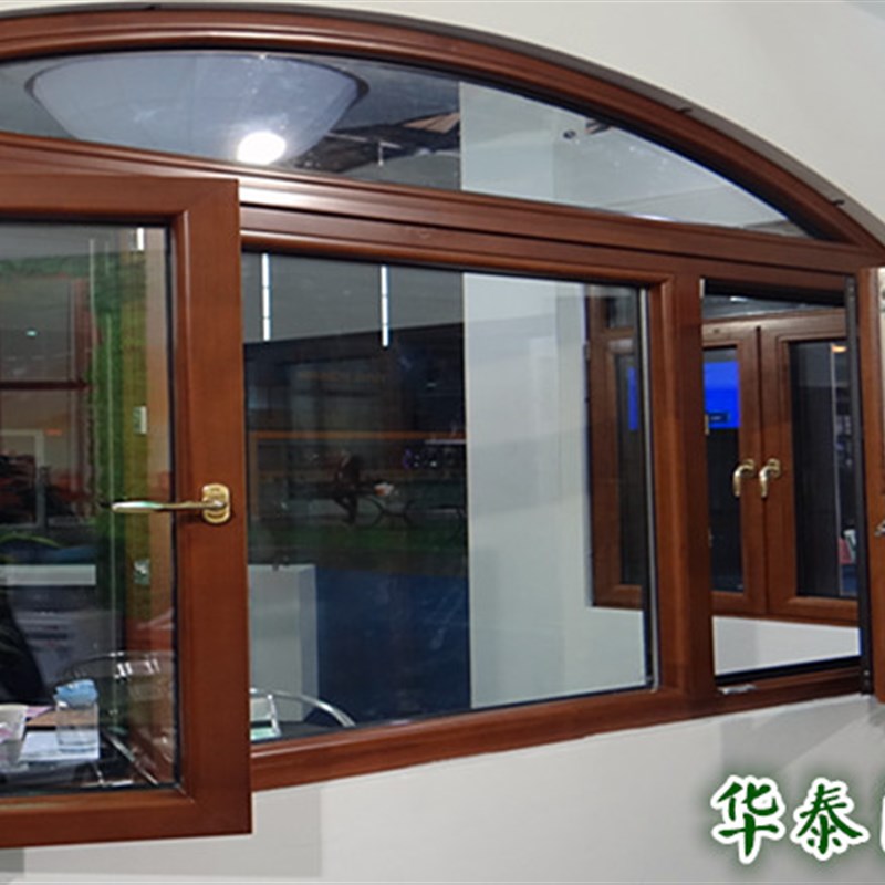 108铝包木窗纱一体系统门窗 木包铝实木门窗 别墅高档窗户阳光房