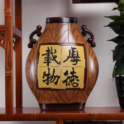 新中式陶瓷入户进门玄关香供桌台条几条案博古架电视柜装饰品摆件