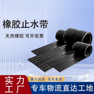 橡胶支座桥梁伸缩缝D406080型橡胶止水带651型中埋式钢边式橡胶块