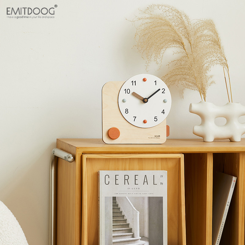 EMITDOOG办公桌面装饰摆件创意时钟家居客厅玄关电视柜高档装饰品