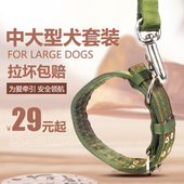 狗链子狗绳中型大型犬狗狗牵引绳金毛拉布拉多遛狗绳项圈狗狗用品