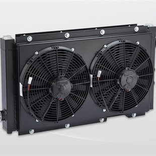 改装工程机械空压机特殊设备换热器带风罩电机耐高温配件厂家定制