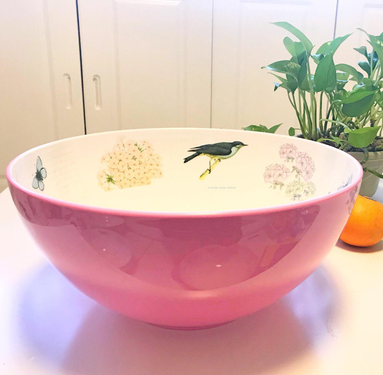 韩国进水果盆沙拉盆和面盆环保简约欧式糖果盘家用水果盘客厅摆件