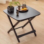 折叠小桌子简约方桌户外露营便携式 茶几实木阳台休闲网红野餐桌椅
