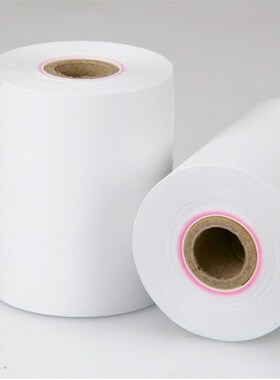 75X60单层收银纸76mm针式打印纸一联无碳复写收银小票纸25卷