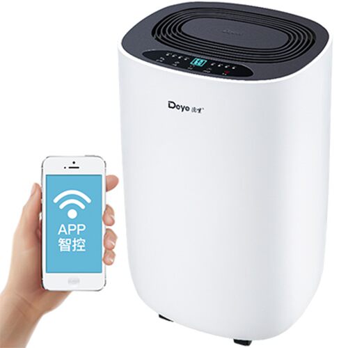 德业压缩机除湿机 静音卧室用智能APP控制 12L大除湿量