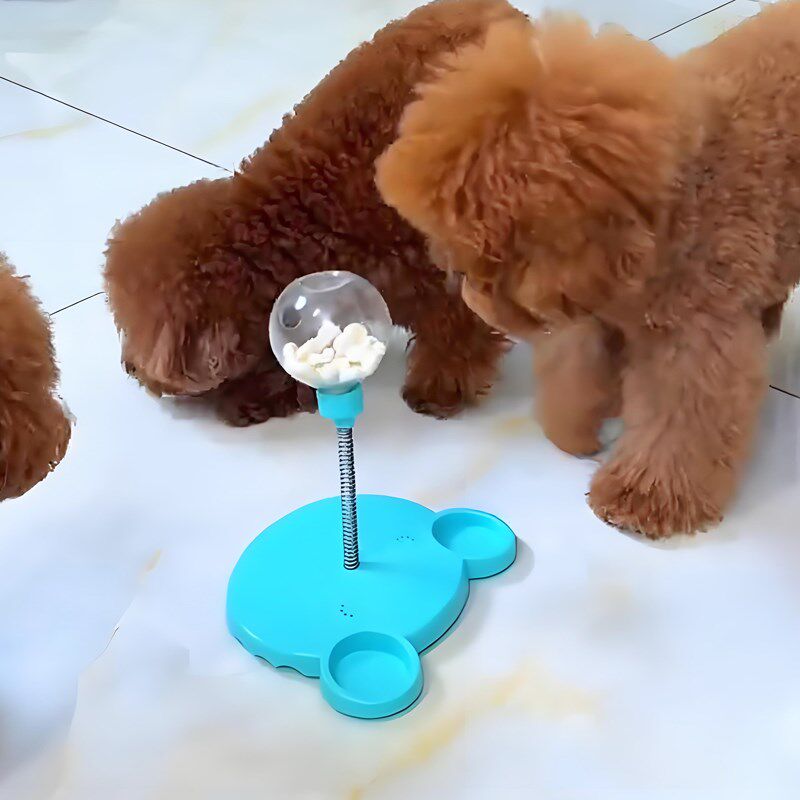 狗狗玩具摇摆漏食球自嗨解闷冻干零食猫转盘逗猫棒摇晃狗智力用品