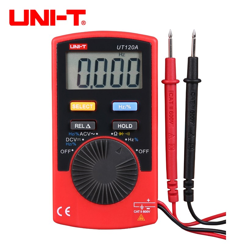 优利德UT120A/UT120B/UT120C高精度交直流数字万用表自动量程电阻