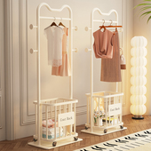 衣架落地卧室挂衣架可移动家用室内网红轻奢晾衣服架子简易衣帽架