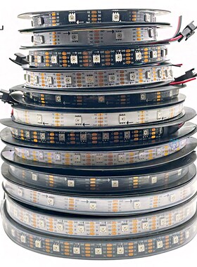 LED灯带APA102/SK9822双信号内置IC可编程5V全彩跑马幻彩灯条贴片