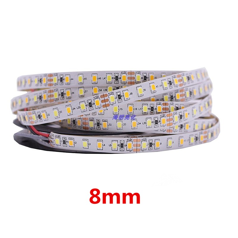 2835双色温灯条白光暖白软12V/24V灯带客厅吊顶家用超亮CCT软灯带