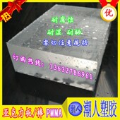 足厚有机玻璃板 PMMA 耐磨耐高温高透明 100mm 亚克力板