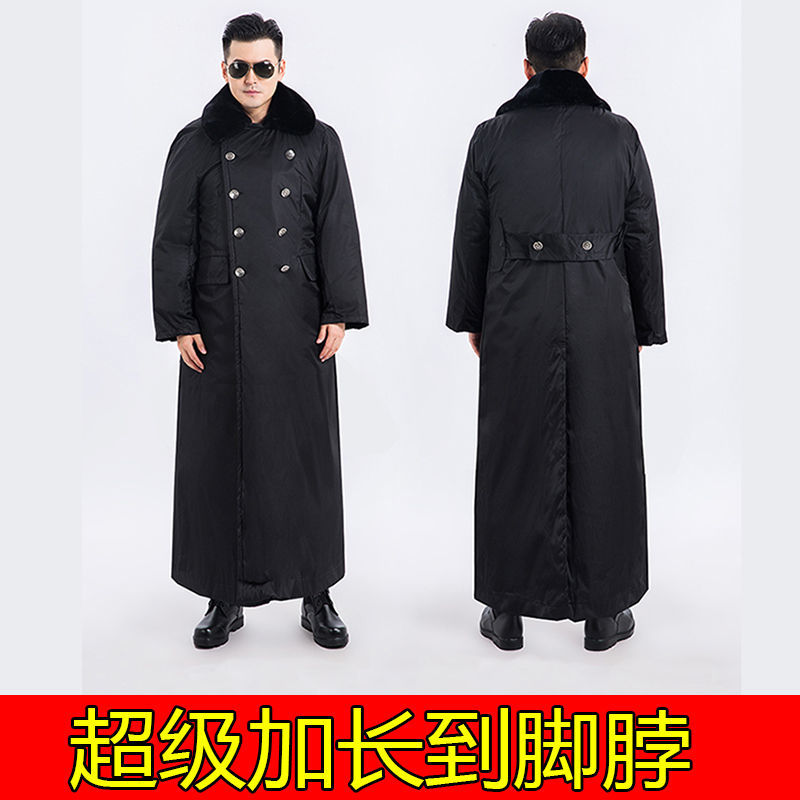 冬季超长冷藏库军棉大衣男棉服加长加大防风防水加绒加厚长版可拆