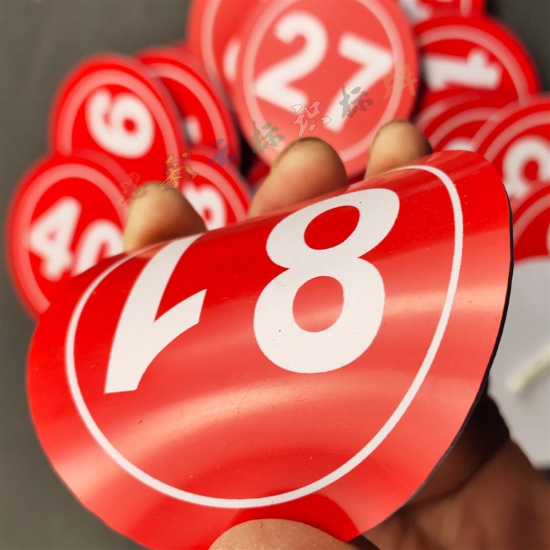 号码牌彩色蜂箱刻字麻辣烫杀鸡鸭茶杯夹子快餐店桌号牌包邮标记