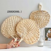 手摇扇子儿童宝宝耐用驱蚊芭蕉扇 纳凉中式 老式 大蒲扇手工编织夏季