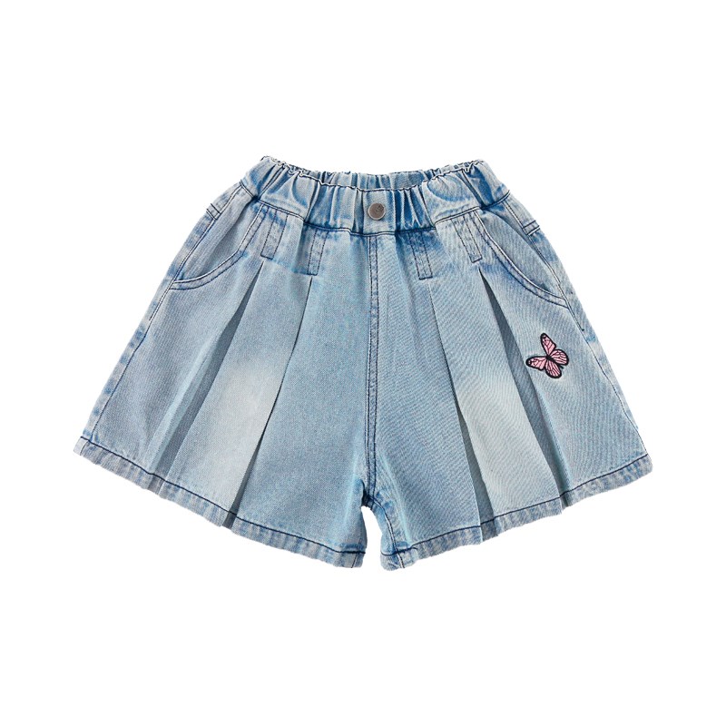 女童短裤外穿夏季薄款2024新款夏装时尚洋气纯棉牛仔裙裤儿童裤裙