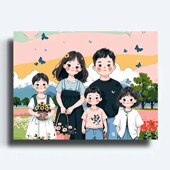 数字油画diy启蒙绘画高颜值全套手工纪念儿童可爱风生日礼物挂画