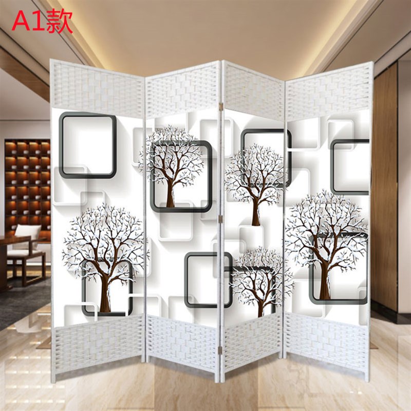屏风房间隔断墙折屏中式客厅卧室遮挡折叠移动养生美容院挡板家用