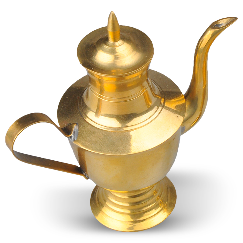 普生缘纯铜酒壶酒杯可自用观音道具工艺品倒酒大小号摆件