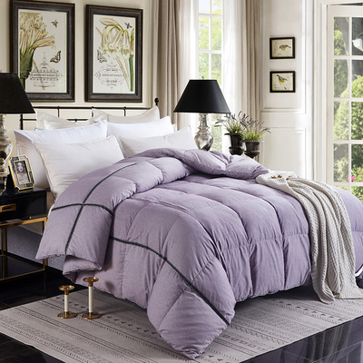 羽绒被被壳半成品全棉被芯内胆防钻绒自充绒100支120支单层双层被