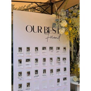 结婚礼订婚迎宾牌布置装饰回门宴答谢宴开业庆典照片墙背景墙kt板