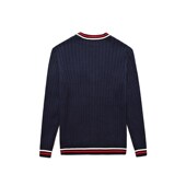 英伦风校服幼儿园园服毛织纯棉长袖 男女童小学生上衣班服校服 开衫