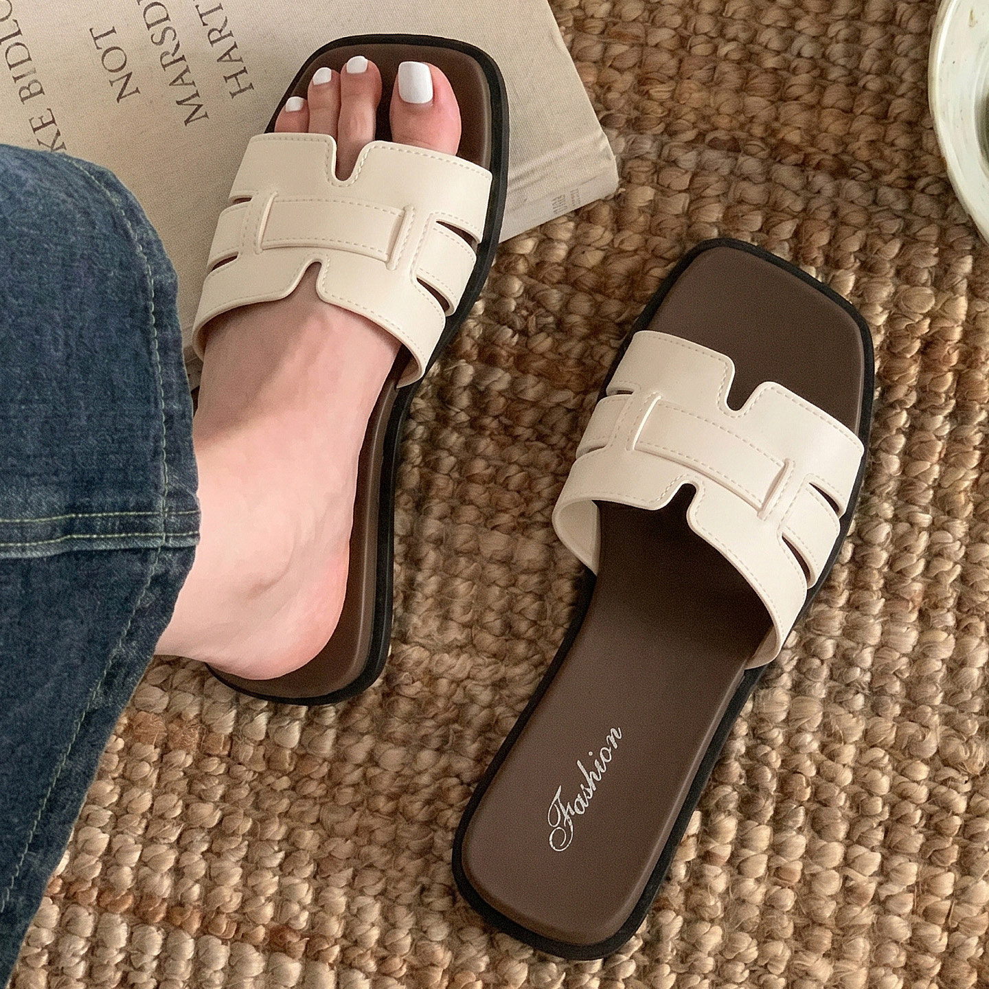 女夏季踩屎感防滑百搭外穿凉拖鞋