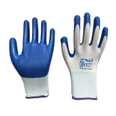 出口丁腈手套劳保耐磨工作耐用型透气防水胶皮浸胶工地干活丁晴