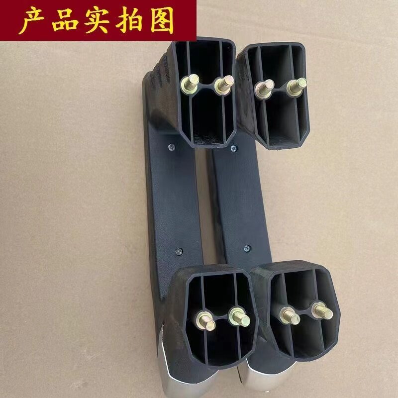 电动三轮车配件座椅扶手配件单双螺丝加厚加重扶手实木座桶扶手