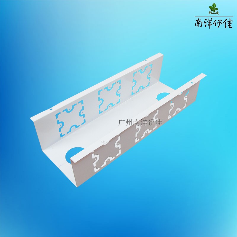 钢制桌面过线盒办公桌线槽桌底走线槽桌底吊线槽可安装86面板插座