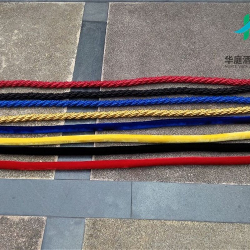 量大优惠绳子栏杆挂绳绒绳麻绳礼宾杆绳1.5米2米1米护栏警戒隔离