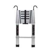 铝合金挂钩伸缩梯加厚直梯单面梯一字升降工程楼梯便携家用梯子