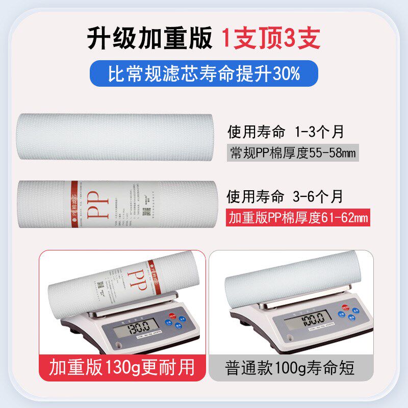净水器通用滤芯家用ro膜反渗透10寸pp棉前置三级过滤器净水机套装,厨房电器,净水器,淘宝优惠券,粉丝福利购,淘宝优惠卷