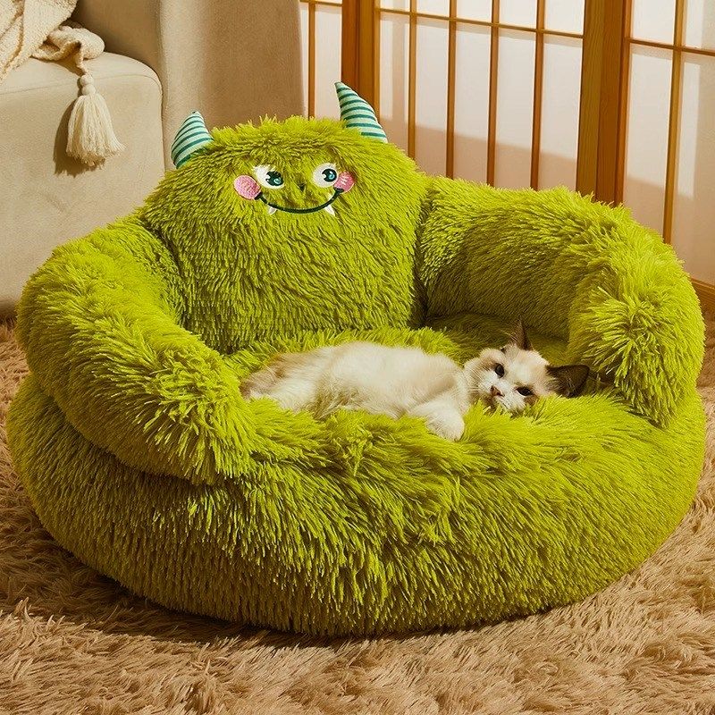 长毛绒小怪兽床 猫窝小狗窝加厚保暖秋冬季宠物雪怪家族 猫咪沙发,宠物/宠物食品及用品,猫窝/屋/帐篷/沙发,淘宝优惠券,粉丝福利购,淘宝优惠卷