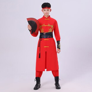 成人男女舞龙舞狮元旦锣鼓服中国风街舞爵士武术服嘻哈表演服国潮