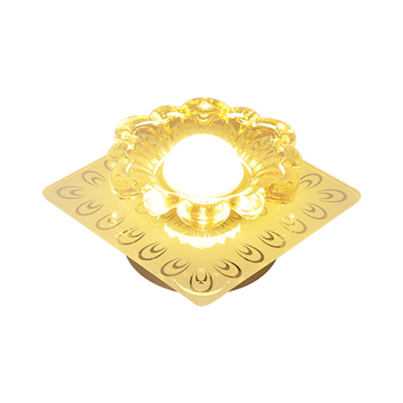 水晶过道灯走廊灯LED射灯客厅吊顶筒灯玄关灯入户门厅孔灯天花灯