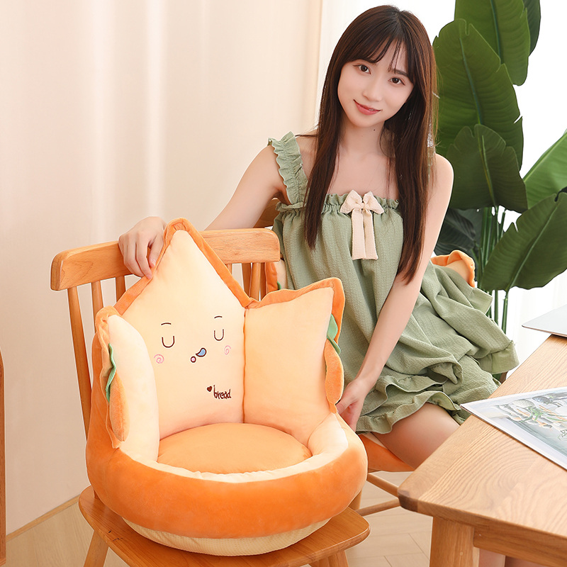 加厚榻榻米蒲团坐垫懒人坐墩卧室地上靠背一体飘窗家用地板软垫子